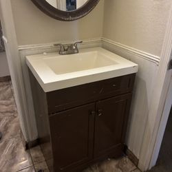 Bathroom Vanity And Mirror For Sale 