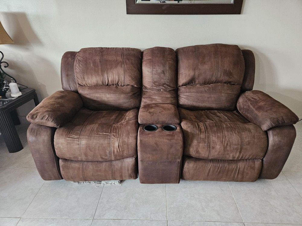 Suede Sectional Sofa