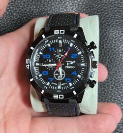 Pinbo Chronograph Watch Black Blue