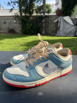 Nike Dunk Low Premium Denim Turquoise HJ9112-110 Mens Size 11