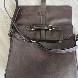 VTG Men’s Leather Briefcase Satchel