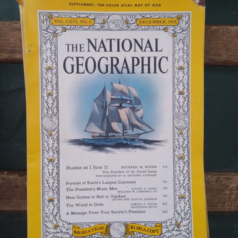 1950s & '60s National Geographic Magazine Lot (13 Issues)