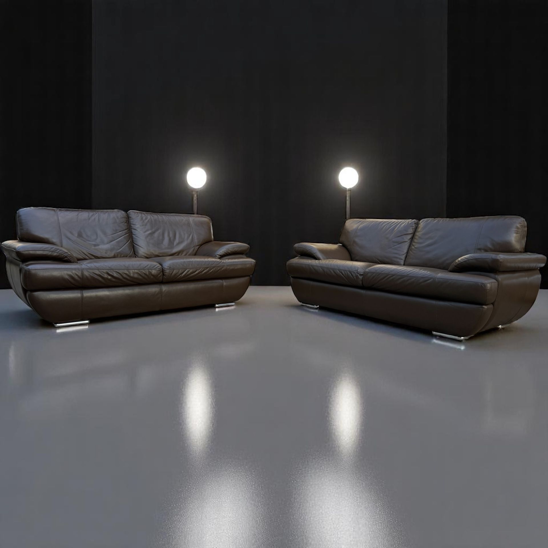 Luxury Italian Leather Sofa Set – WEEKEND SALE