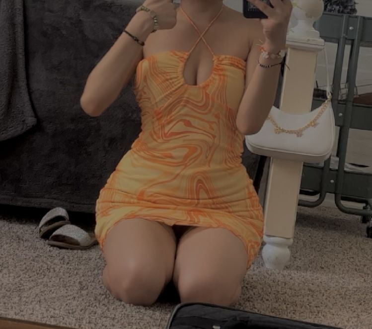 Orange Dress 