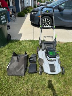 Ego Mower and Accessories
