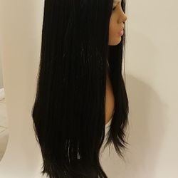 Lace Front Wig Black Straight BRAND NEW