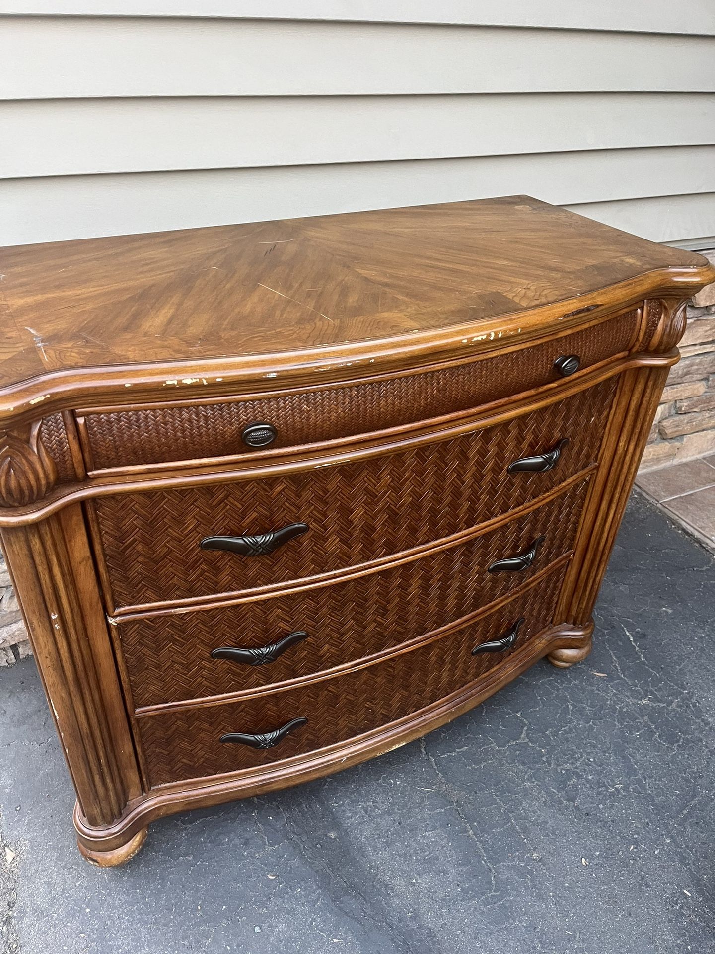 Vintage Wood Dresser