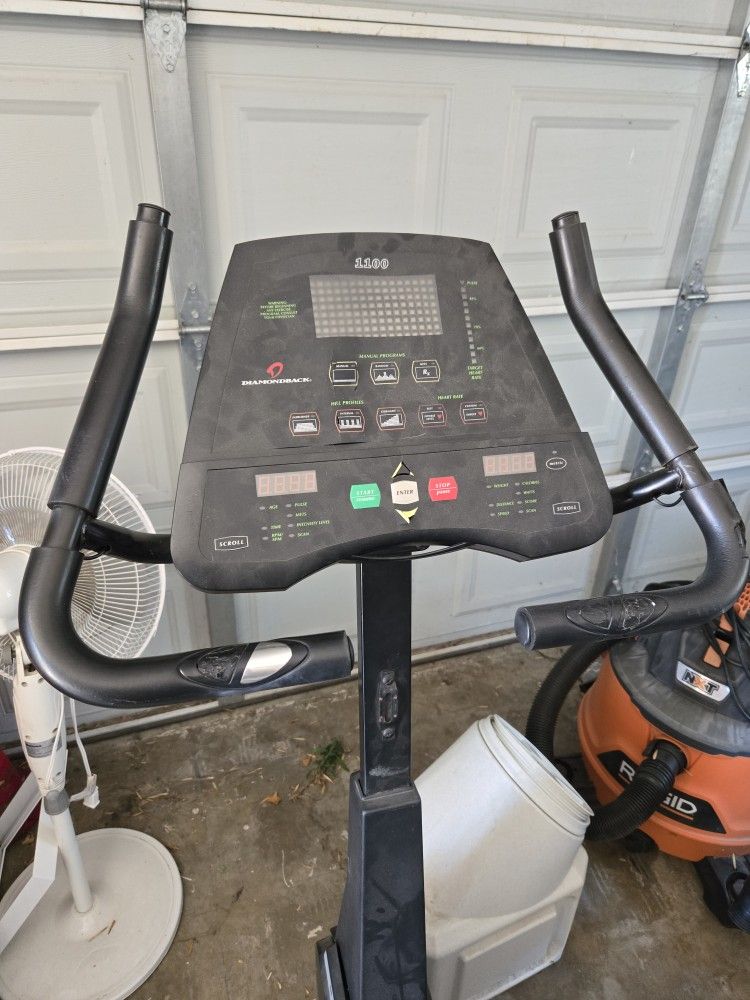 Exercise Bike. Stationary Work Out Bicycle