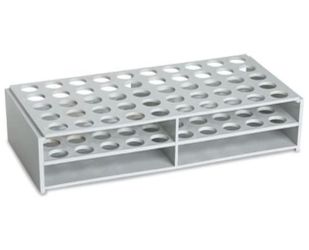 Test Tube Racks by Karter Scientific for 16mm Tubes ABS Material (White)