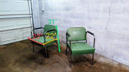 Vintage barber shop waiting chairs sale