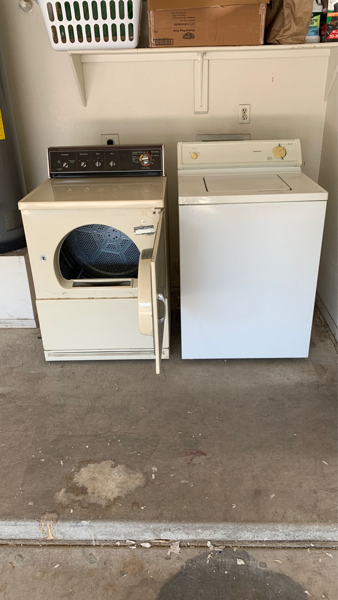 Washer and dryer best offer or if you can pick up today for free for