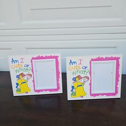 2Vtge The Studio Resource 1991 Picture Are We Cute Or What! Pink Set Of 2