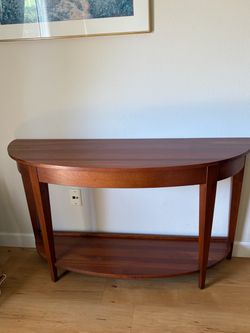 Wood table for side board or behind a coach