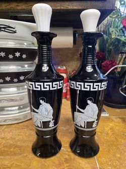 Jim Beam Pair Decanters Roman Emperor