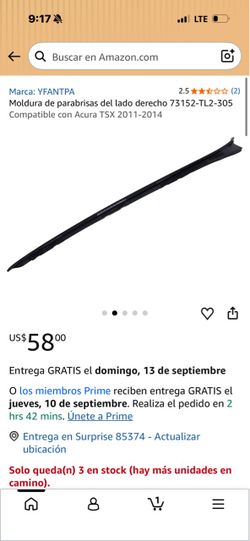 Moldura de parabrisas para carro Toyota corola
