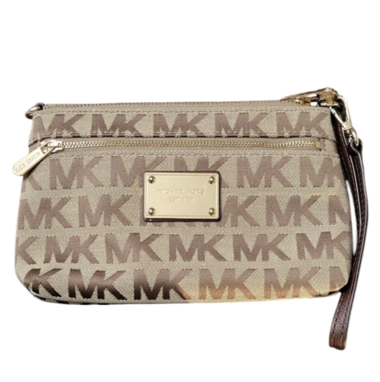 EUC Michael by Michael Kors Monogram Canvas Clutch