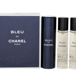 3-pack BLEU DE CHANEL Parfum Twist and Spray Men's Cologne Spray (Brand New)