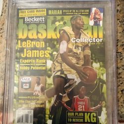 9.2 Graded Beckett Basketball LeBron James Magazine 