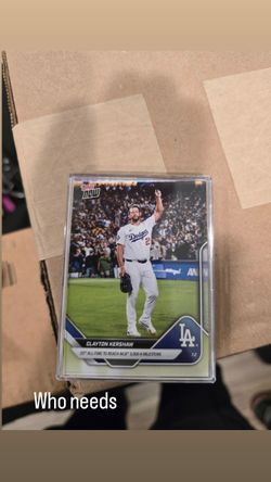 Topps Now Klayton Kershaw 