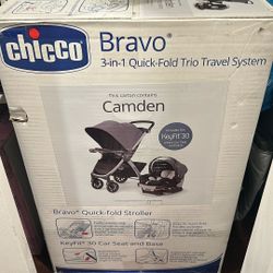 Chico Bravo 3-in1 Quick Fold Travel System