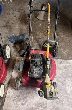 Mower/weedeater combo