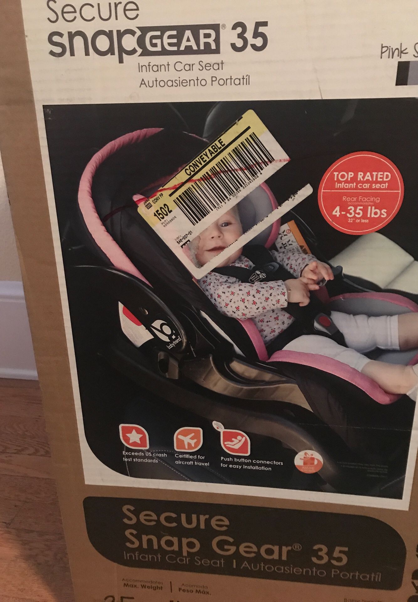 Baby Trend Snap Gear 35 infant car seat NEW IN BOX