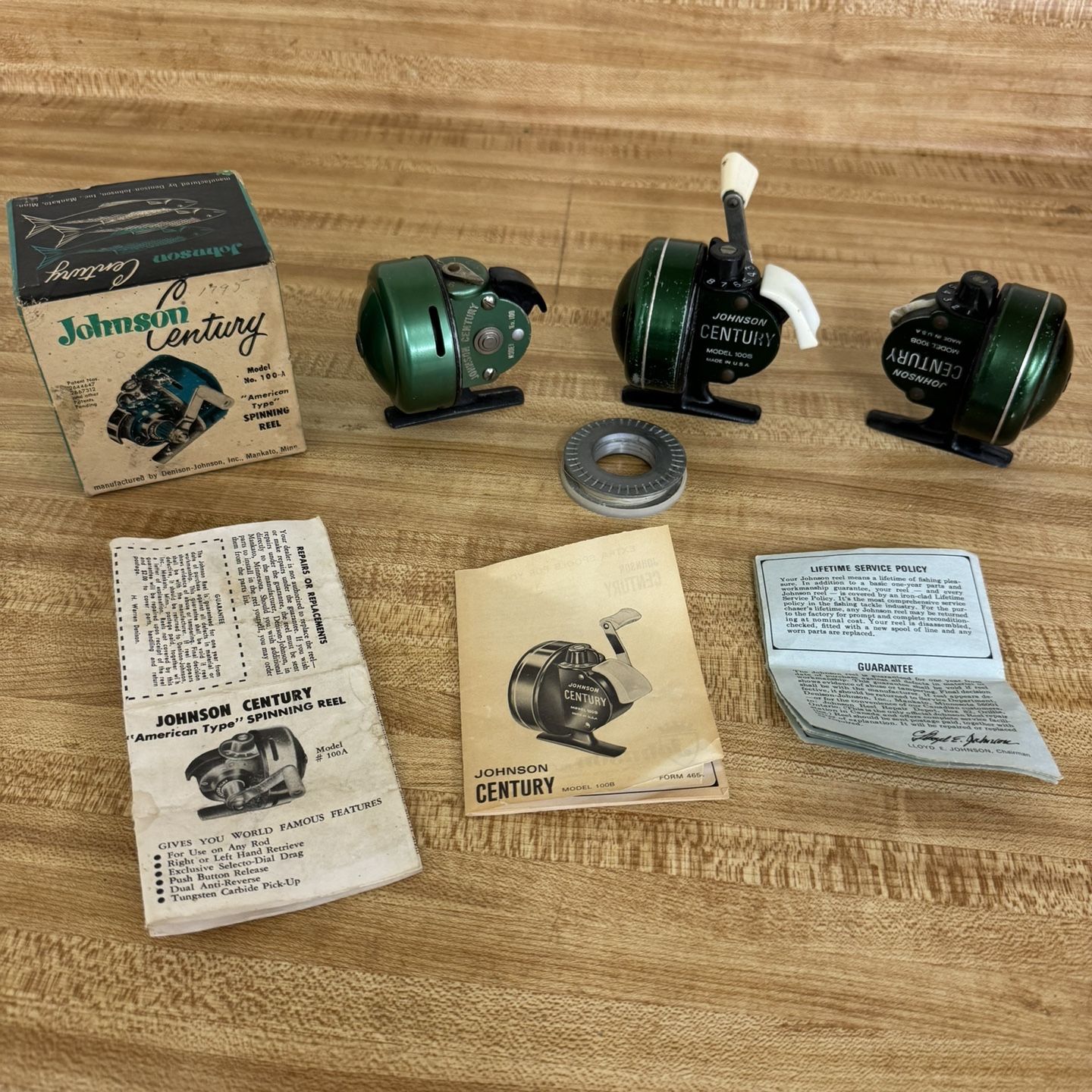century fishing reels Johnson Model 100B Reel Vintage Johnson Century Model 100B