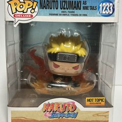 Funko Pop! Deluxe Naruto Shippuden Uzumaki As Nine Tails #1233 LACC Hot Topic Ex