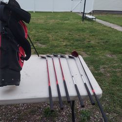 Kids golf clubs with bag