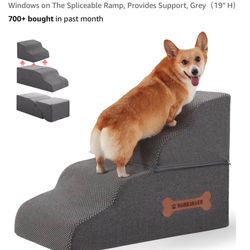 4- Steps Dog Stairs For Bed