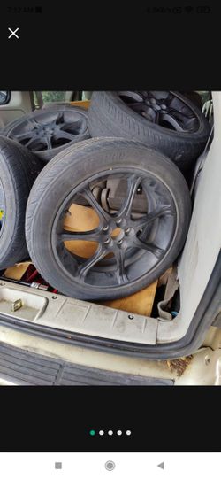 Set Of 4  18" Rims And Tires