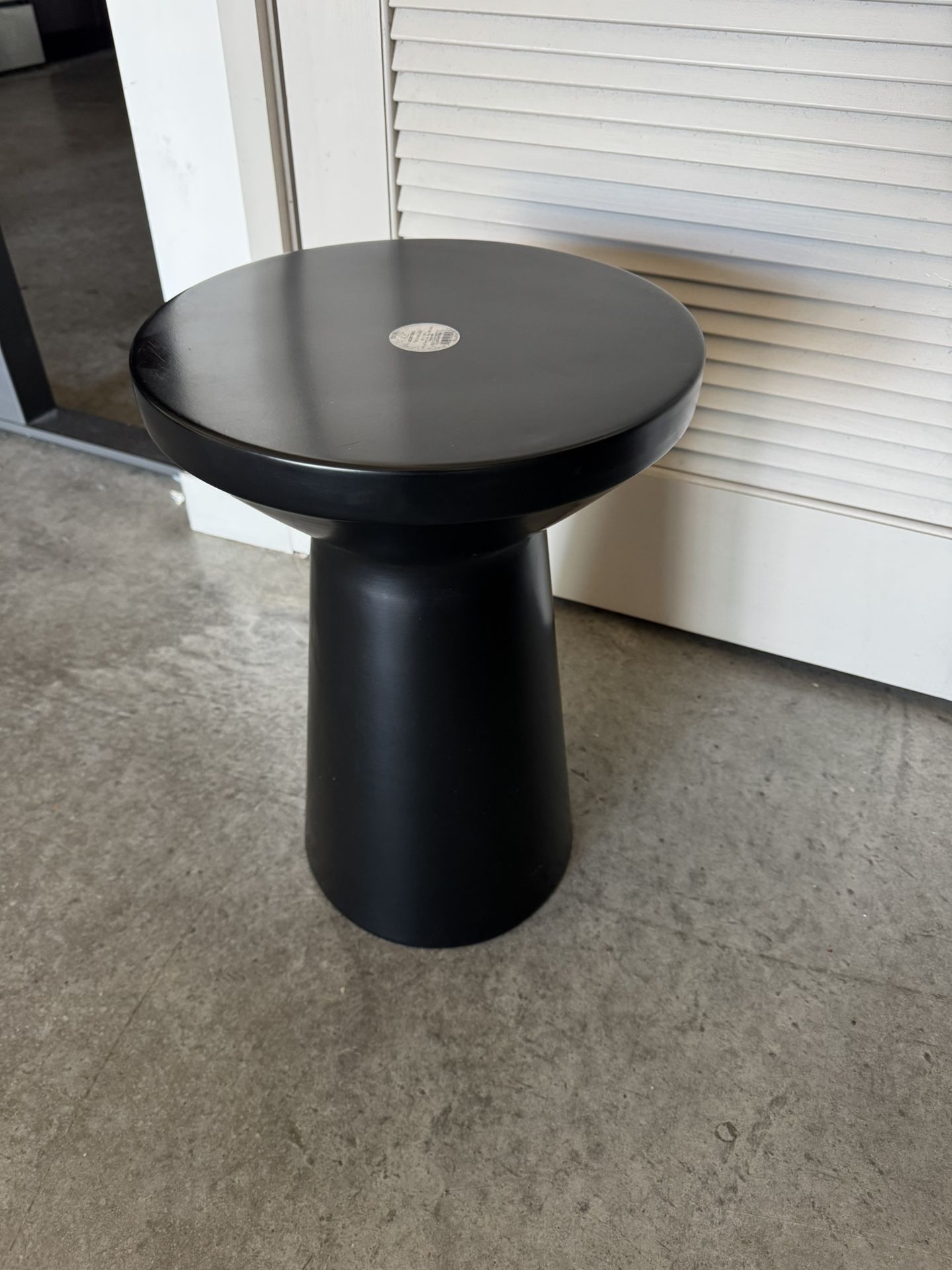 Black Metal Accent Table