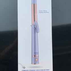 Unbound Beauty In Motion , Cordless Titanium 1 Inch Curling Iron