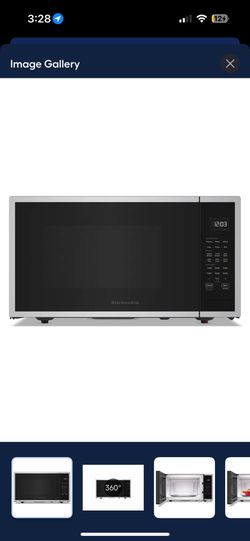 KitchenAid KMCS324PPS Countertop Microwave, 2.2 cu-ft, 1200 W, Stainless