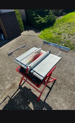 Bosch table saw with stand