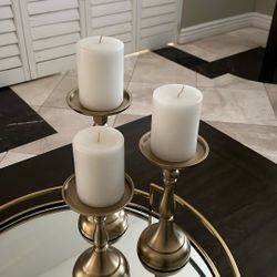 Gold Candle Holders 