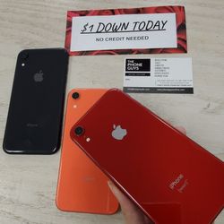 Apple iPhone XR - $1 DOWN TODAY, NO CREDIT NEEDED