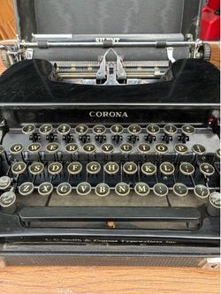 Vintage Corona Silent Typewriter - All Original