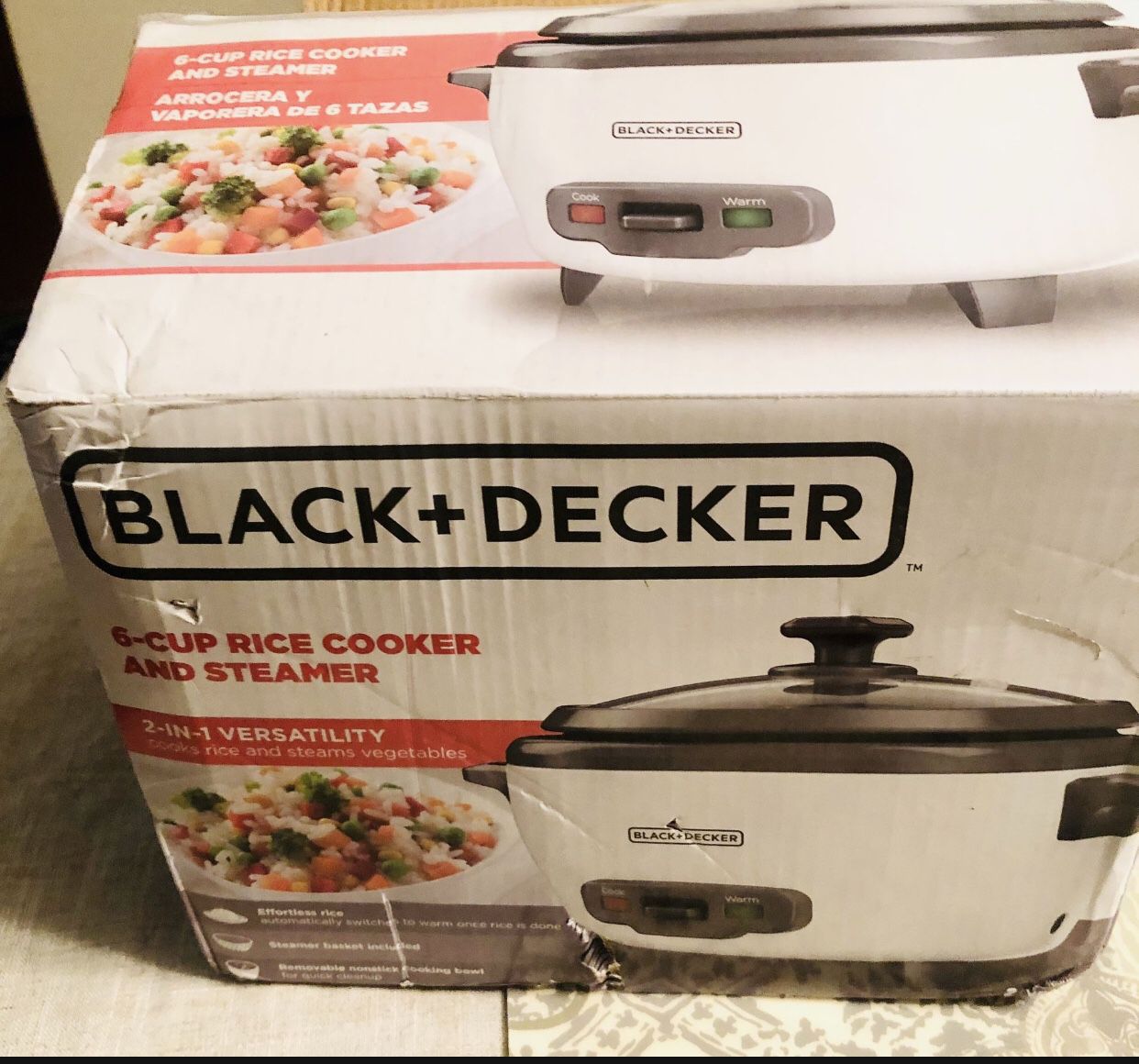 Black + Decker Rice Cooker  Black decker rice cooker, Steamer recipes,  Cooker