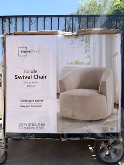 Mainstays Boucle Swivel Chair