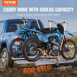 VEVOR Motorcycle Carrier, 2-Bike 600 LBS Aluminum.
