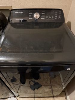Samsung Front-Load Dryer Black Stainless