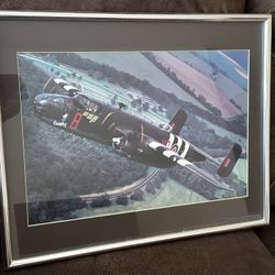 Framed WW2 Plane