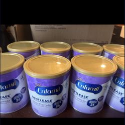 8 Brand New Cans Of Gentlease Infant Formula