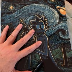 RICK AND MORTY STARRY NIGHT PREMIUM ART PRINT 