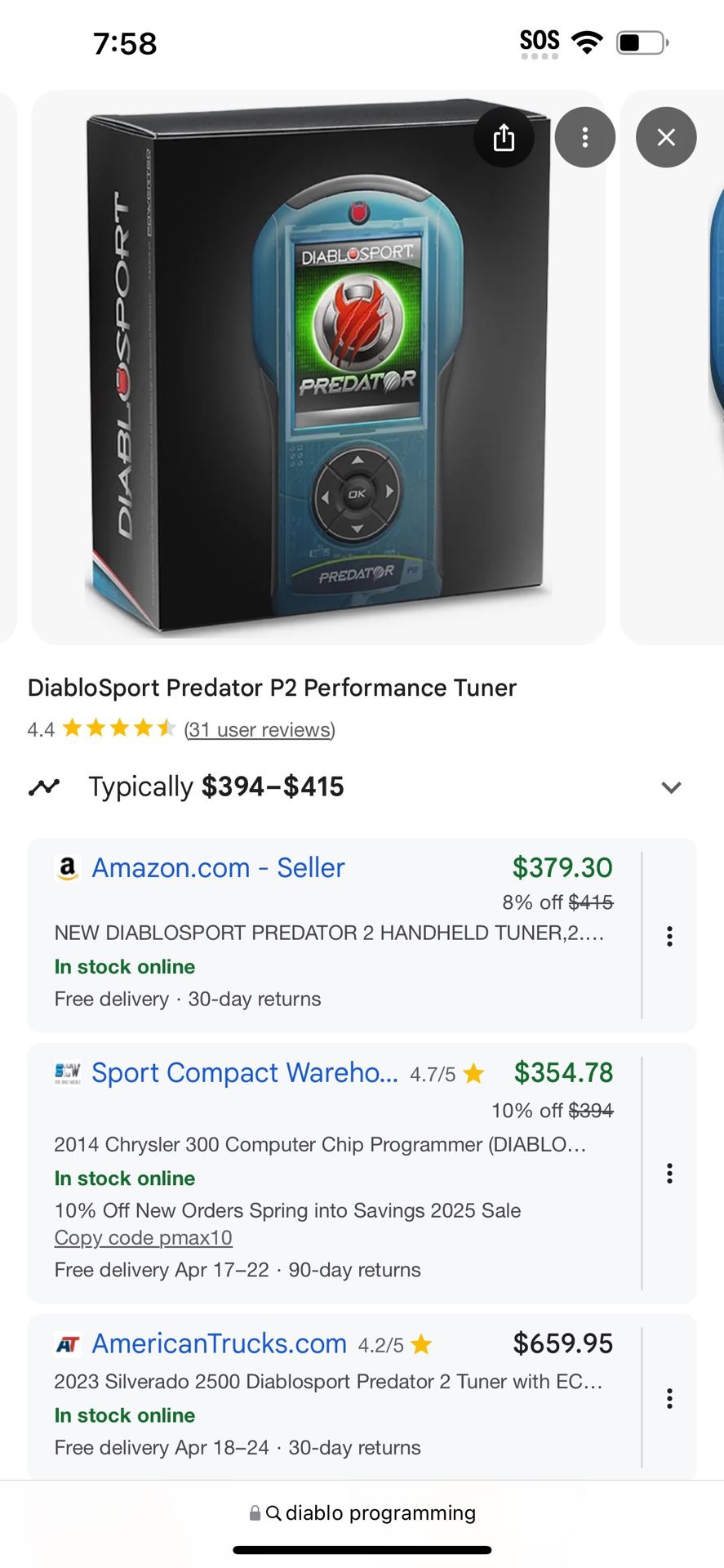 DiabloSport Predator P2