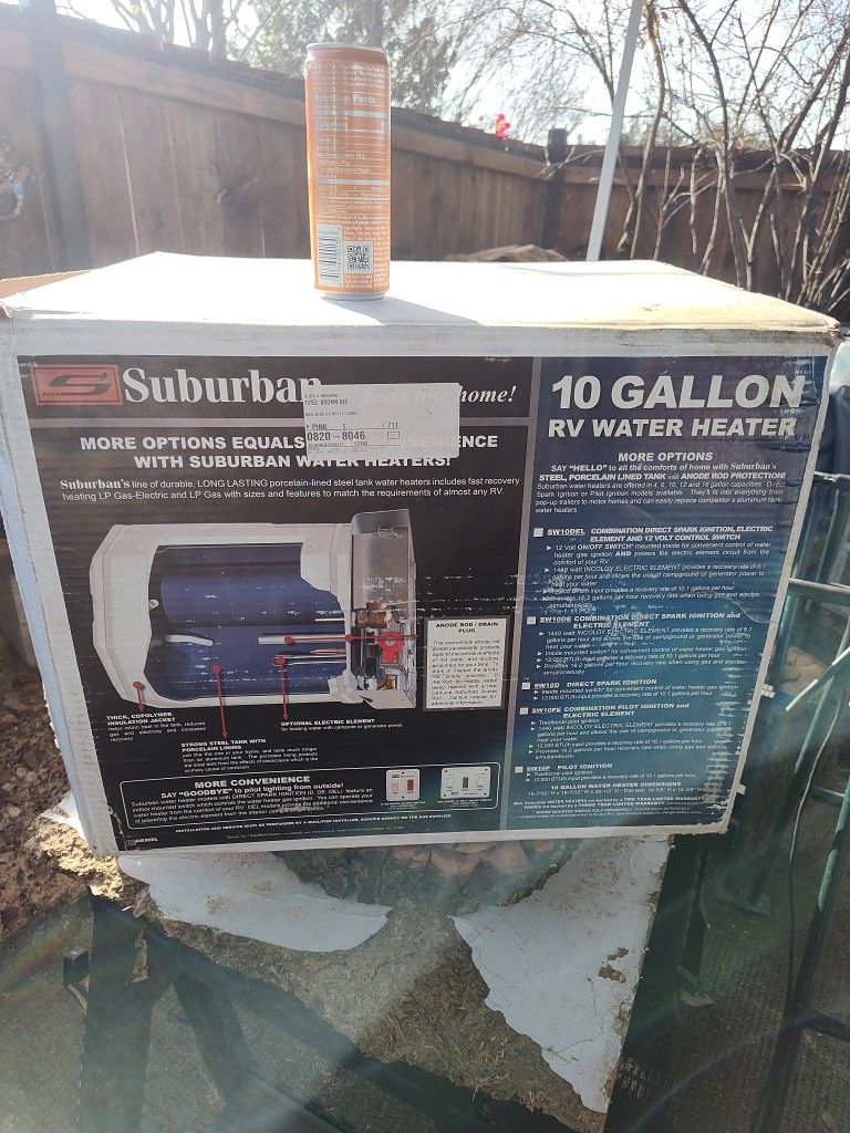 RV Water Heater 10 Gallons Suburban