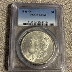 1885O Morgan Silver Dollar MS64