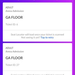 (2) Drake GA Tickets 9/18