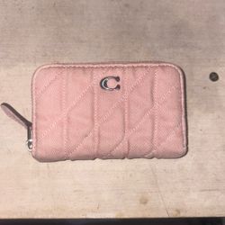 Pink Denim Coach Wallet 
